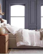 European Linen Double Flange Deluxe Bedding Bundle - White