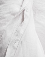 European Linen Double Flange Deluxe Bedding Bundle - White